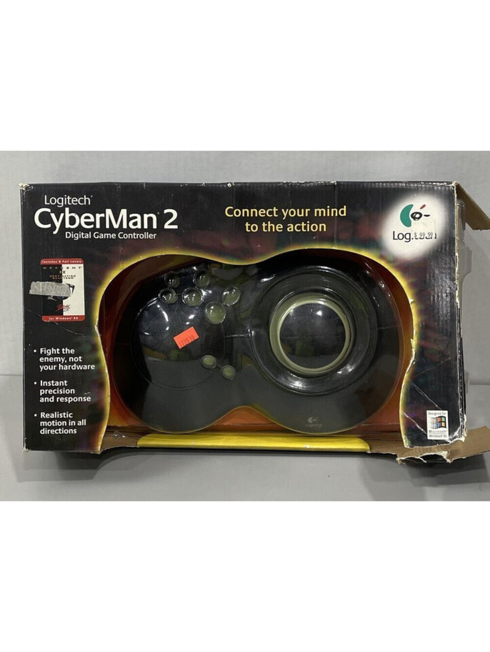 Logitech CyberMan  2 3D Digital Game Controller Model 1997 Vintage IOB RARE